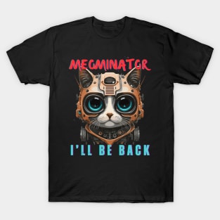 Cute Terminator Cat T-Shirt